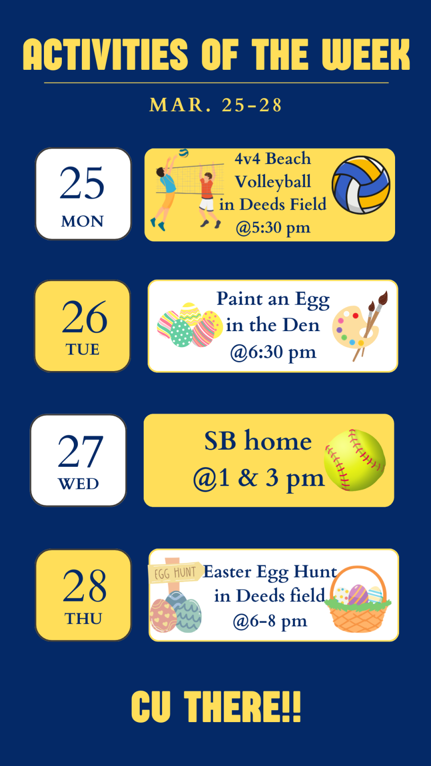 Events of the week. March. 25-28.